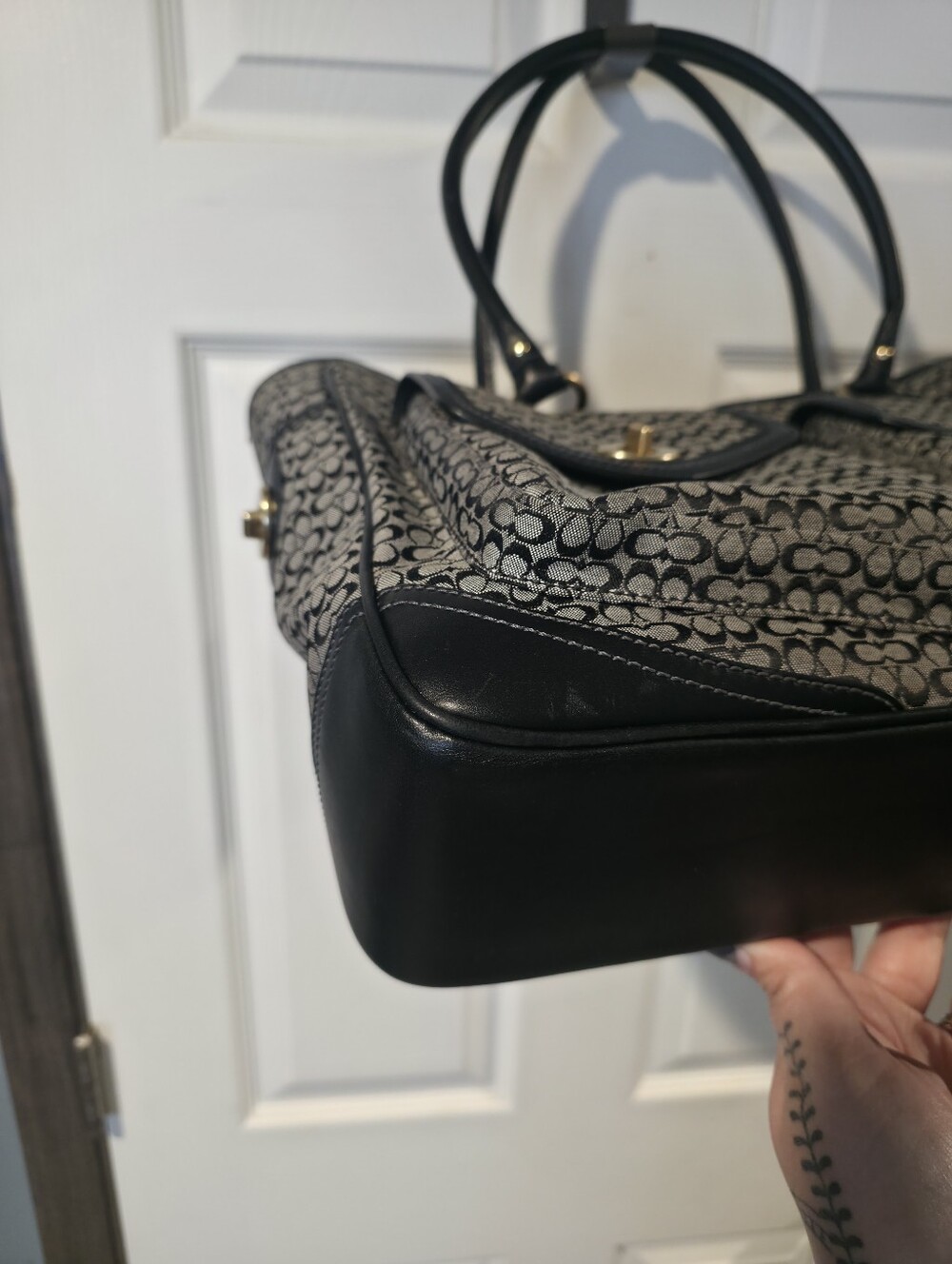Coach Soho Y2k Black Dual Turnlock Business Bag ‼️Nwot RARE‼️ - Picture 5 of 17